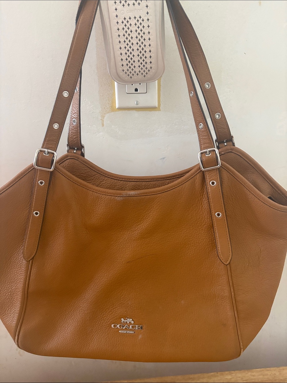 Coach Cognac Leather Shoulder Bag